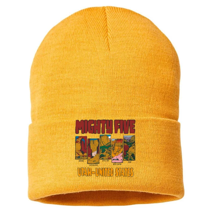 Big 5 Utah Mighty Five National Park Sustainable Knit Beanie