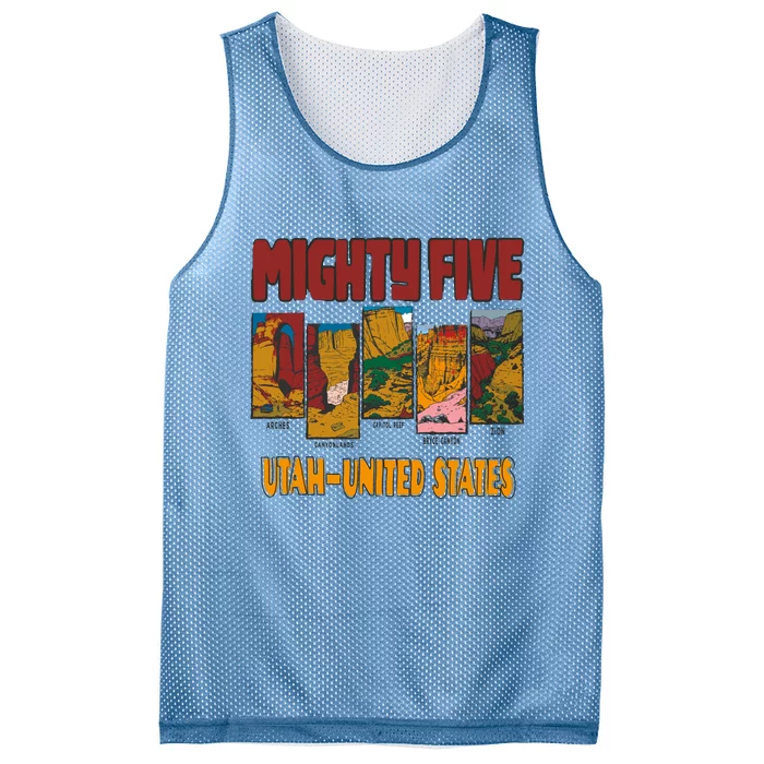 Big 5 Utah Mighty Five National Park Mesh Reversible Basketball Jersey Tank