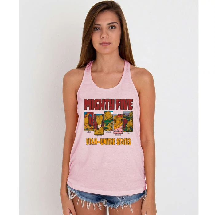 Big 5 Utah Mighty Five National Park Women's Knotted Racerback Tank