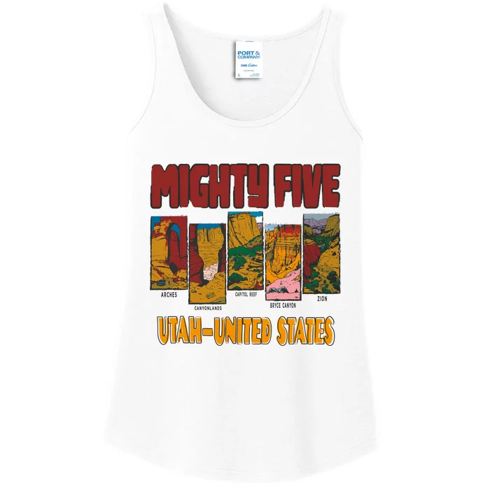 Big 5 Utah Mighty Five National Park Ladies Essential Tank