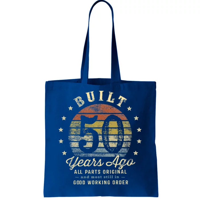 Built 50 Years Ago All Parts Original Gifts 50th Birthday Tote Bag