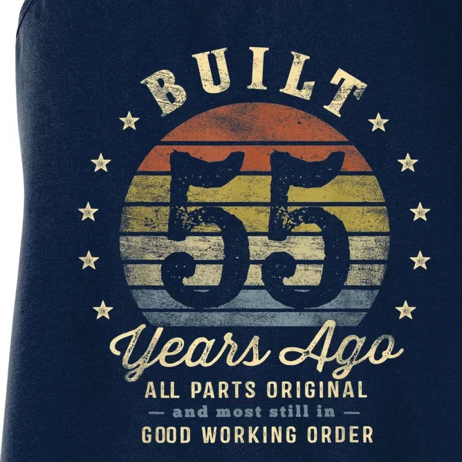 Built 55 Years Ago - All Parts Original Gifts 55th Birthday Women's Racerback Tank