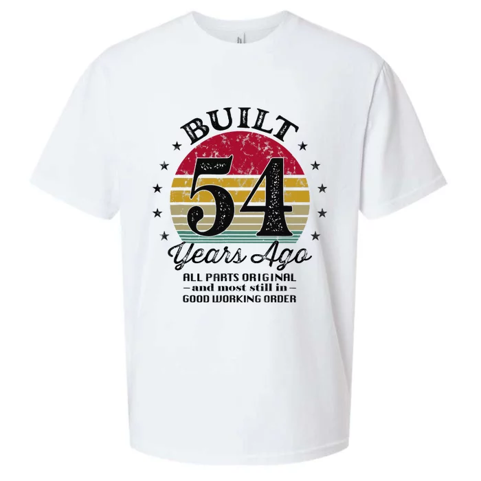 Built 54 Years Ago 54th Birthday All Parts Original 1969 Sueded Cloud Jersey T-Shirt