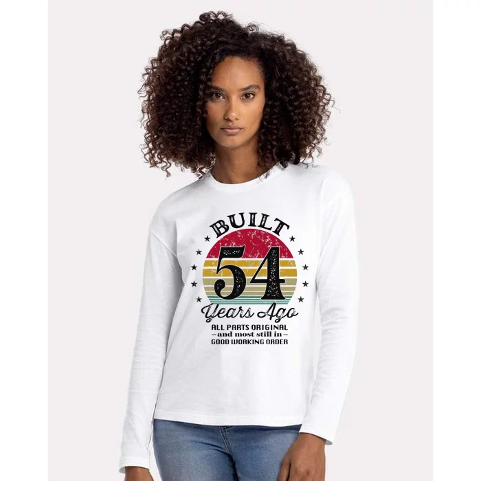 Built 54 Years Ago 54th Birthday All Parts Original 1969 Womens Cotton Relaxed Long Sleeve T-Shirt