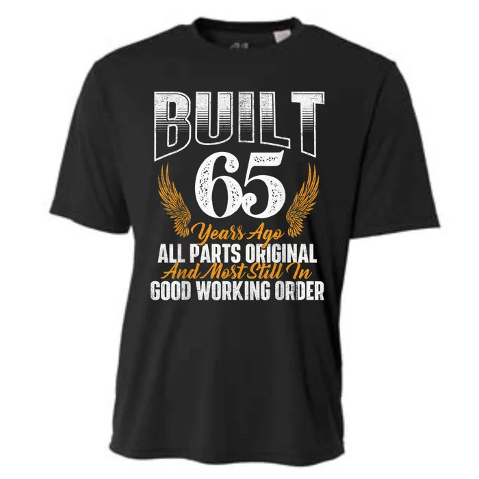 Built 65 Years Ago 65th Birthday 65 Years Old Bday Cooling Performance Crew T-Shirt