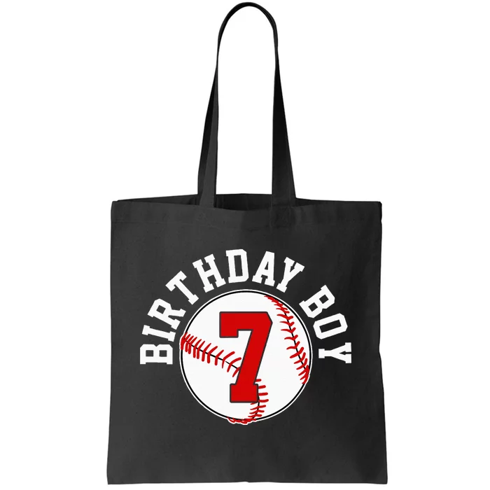 Baseball 7th Birthday Party 7 Years Old Gift Tote Bag