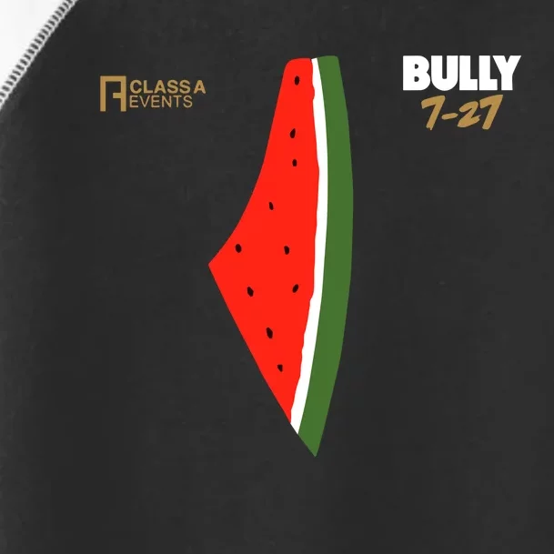 Bully 727 Palestine Watermelon Toddler Fine Jersey T-Shirt