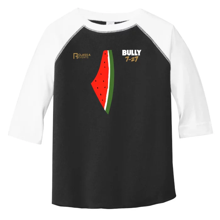 Bully 727 Palestine Watermelon Toddler Fine Jersey T-Shirt