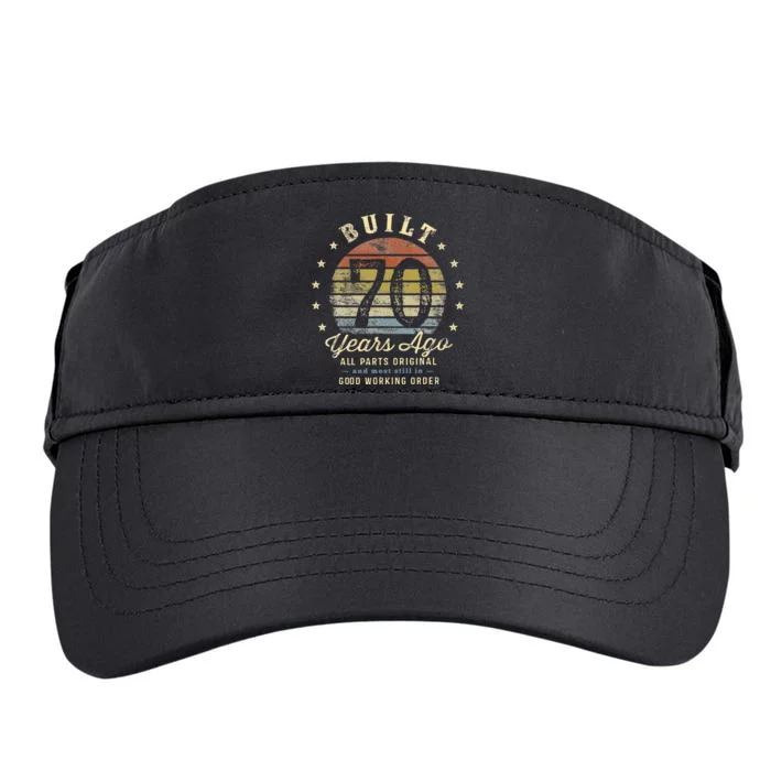 Built 70 Years Ago All Parts Original Gifts 70th Birthday Adult Drive Performance Visor