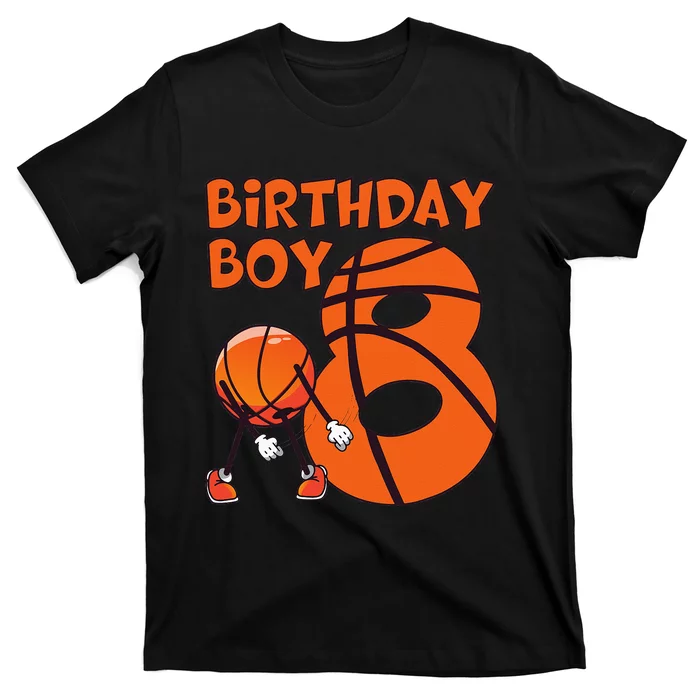 Basketball 8th Birthday Boy Basketball Player 8 Year Old Boy T-Shirt