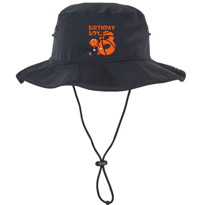 Basketball 8th Birthday Boy Basketball Player 8 Year Old Boy Legacy Cool Fit Booney Bucket Hat