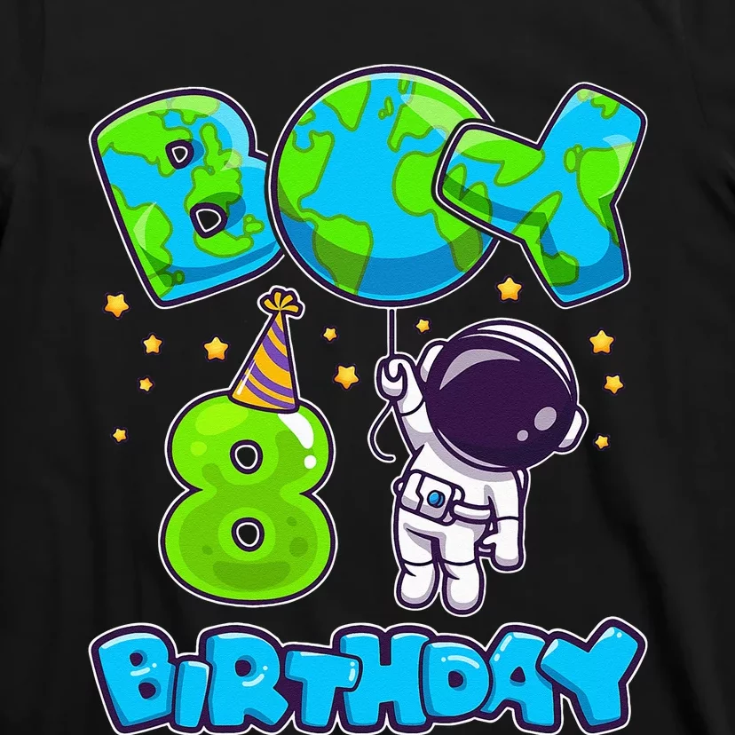 Boy 8th Birthday Birthday Astronaut Boy 8 Years Old T-Shirt