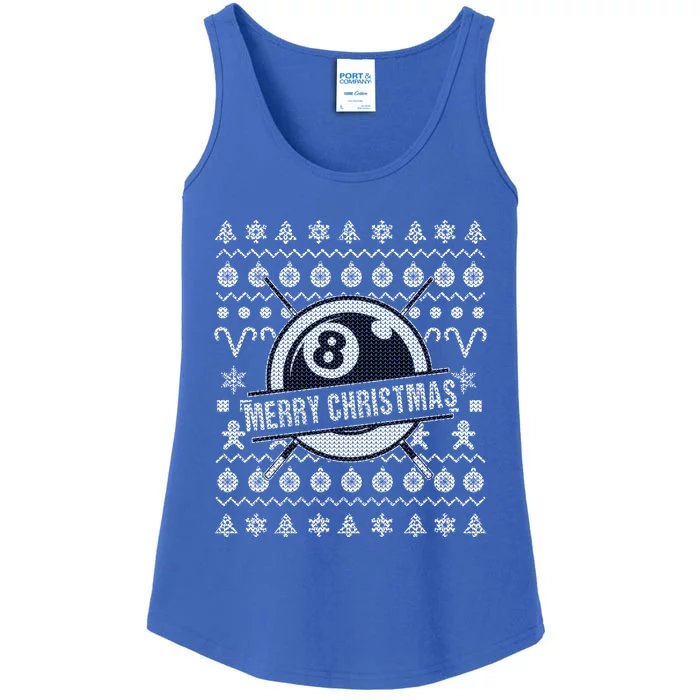 Billiards 8 Ball Ugly Christmas Gift Ladies Essential Tank