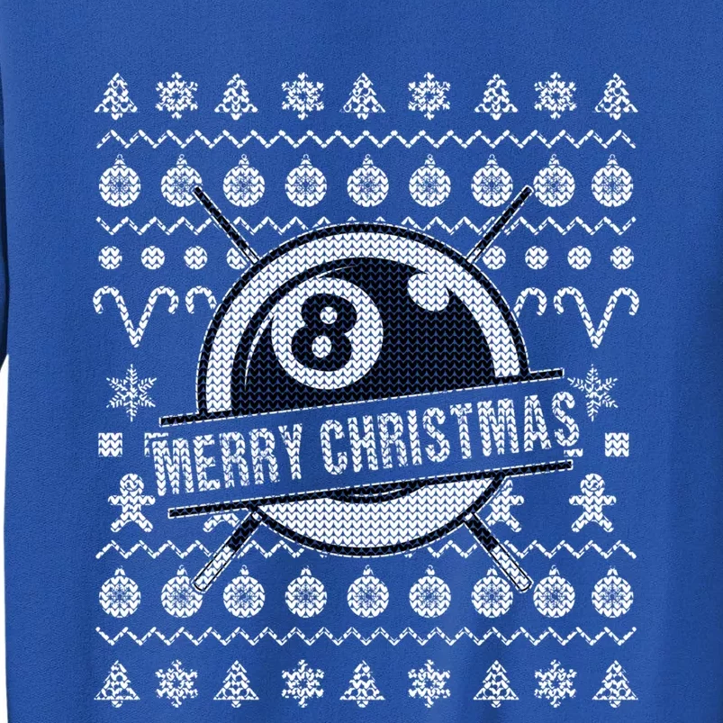 Billiards 8 Ball Ugly Christmas Gift Tall Sweatshirt