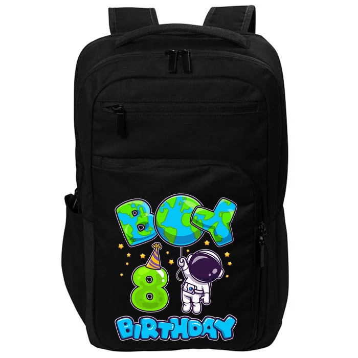 Boy 8th Birthday Birthday Astronaut Boy 8 Years Old Impact Tech Backpack