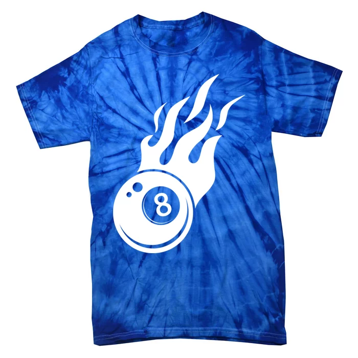 Billiard 8ball Pool Billiard Flame Billiard Ball Flame Funny Gift Tie-Dye T-Shirt