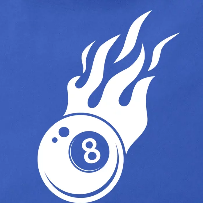 Billiard 8ball Pool Billiard Flame Billiard Ball Flame Funny Gift Zip Tote Bag