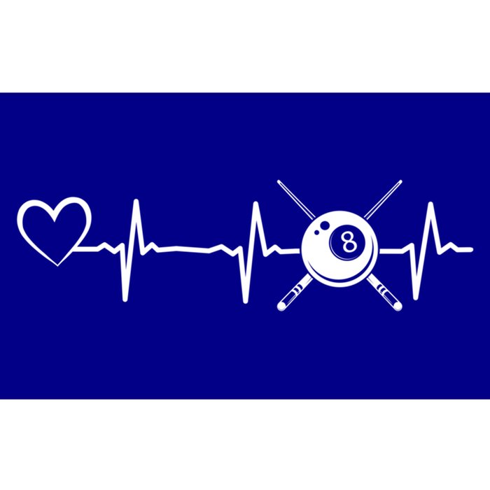 Billiards 8ball Pool Billiard Heartbeat Heart Billiard Gift Bumper Sticker