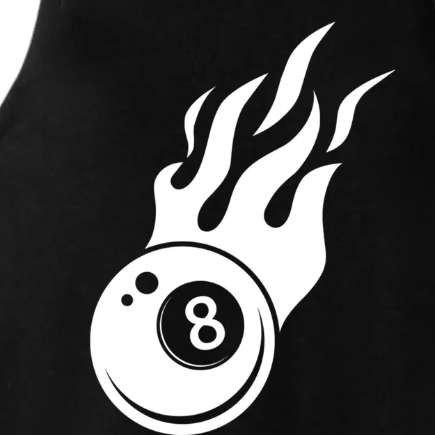 Billiard 8ball Pool Billiard Flame Billiard Ball Flame Cool Gift Ladies Tri-Blend Wicking Tank