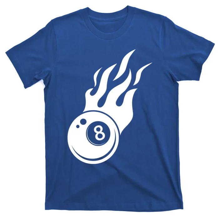 Billiard 8ball Pool Billiard Flame Billiard Ball Flame Cool Gift T-Shirt