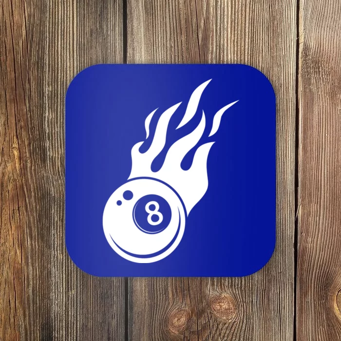 Billiard 8ball Pool Billiard Flame Billiard Ball Flame Cool Gift Coaster