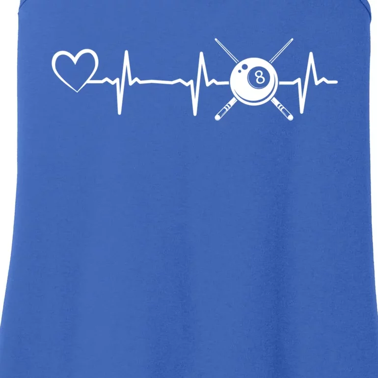 Billiards 8ball Pool Billiard Heartbeat Heart Billiard Gift Ladies Essential Tank