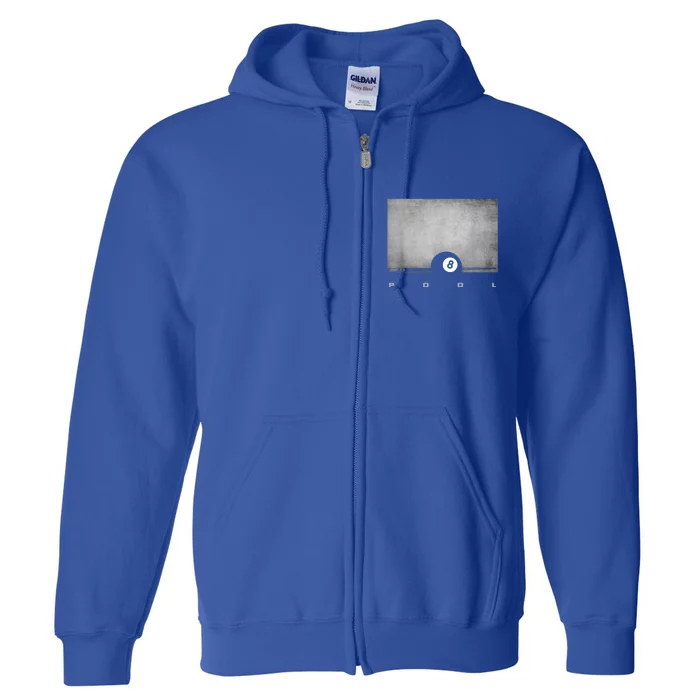 Billiards 8 Pool Billiards Team Gift Ideas For Fan Full Zip Hoodie