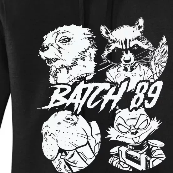 Batch 89 Rocket And Friends Women's Pullover Hoodie