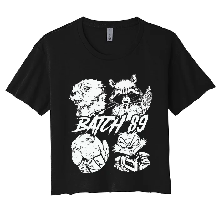 Batch 89 Rocket And Friends Women's Crop Top Tee