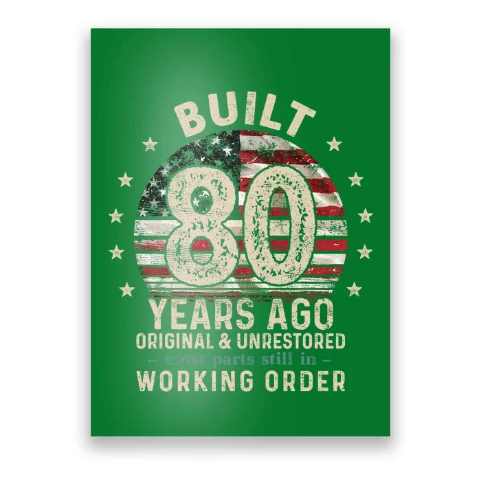 Built 80 Years Ago Original Understored Most Parts Still In Working Order Poster