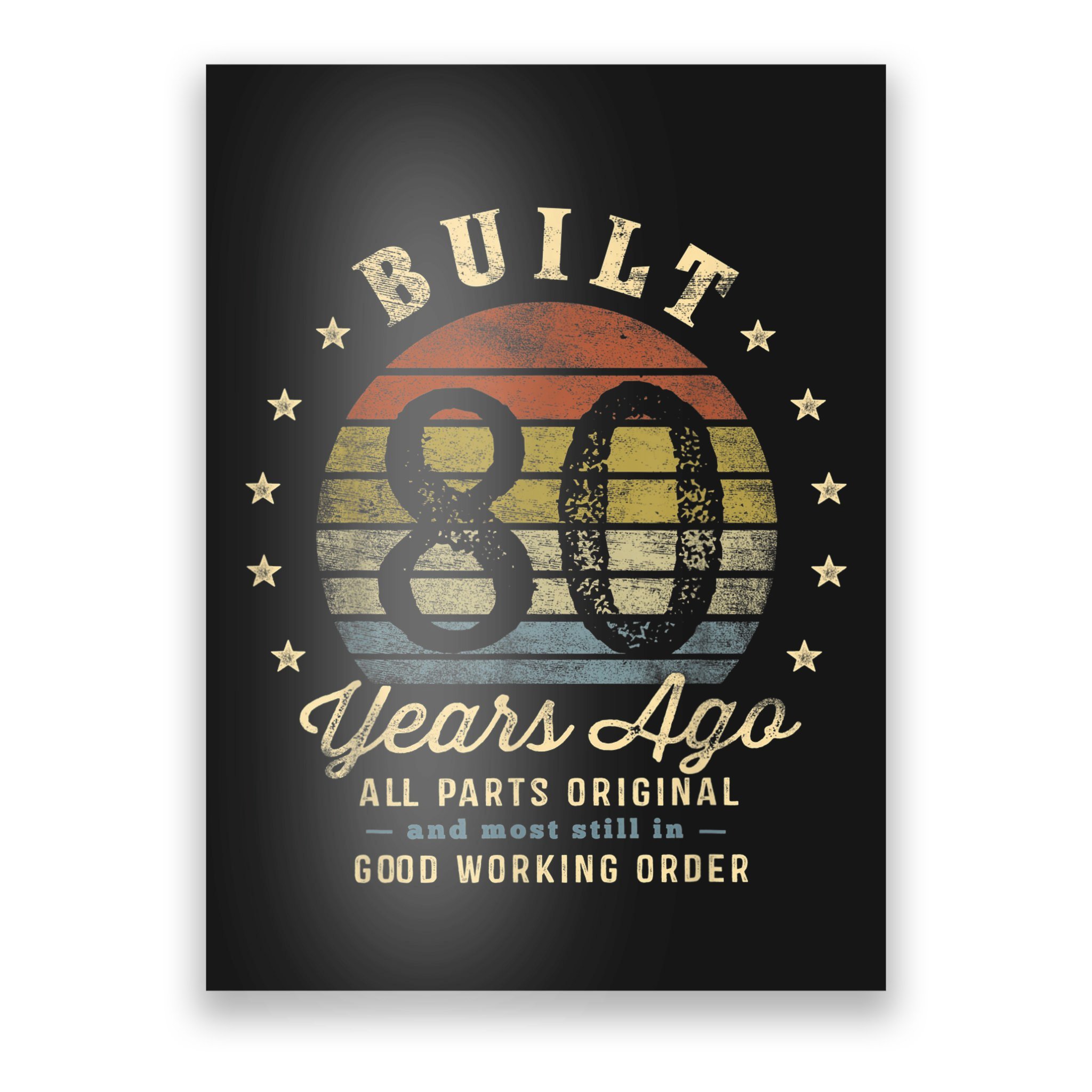  80 YEARS OF BEING AWESOME PICKLEBALL 80TH BIRTHDAY T