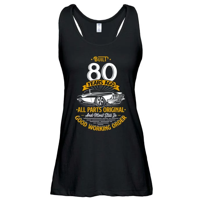 Built 80 Years Ago - Funny 80th Birthday Gift Ladies Essential Flowy Tank