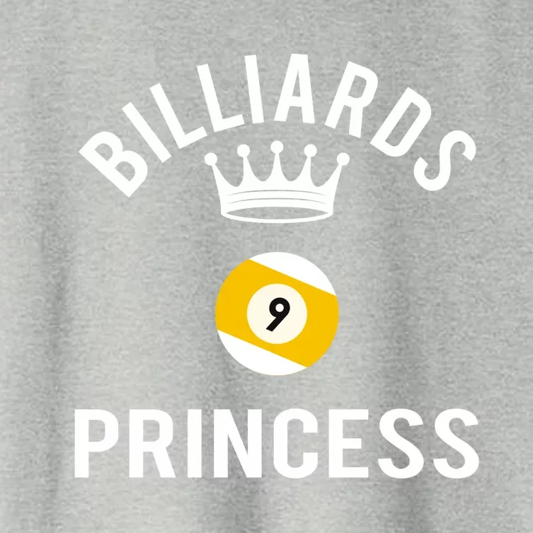 Billiards 9 Ball Princess Gift Women's Crop Top Tee