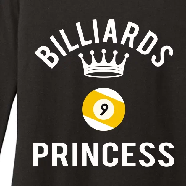 Billiards 9 Ball Princess Gift Womens CVC Long Sleeve Shirt