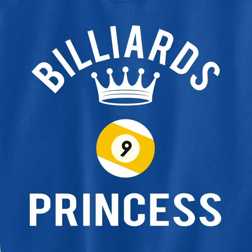 Billiards 9 Ball Princess Gift Kids Sweatshirt