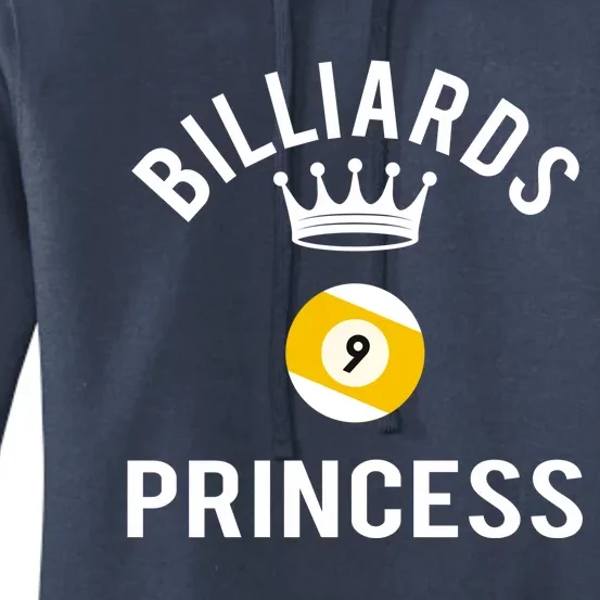 Billiards 9 Ball Princess Gift Women's Pullover Hoodie