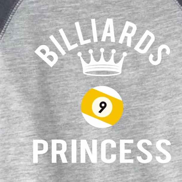 Billiards 9 Ball Princess Gift Toddler Fine Jersey T-Shirt