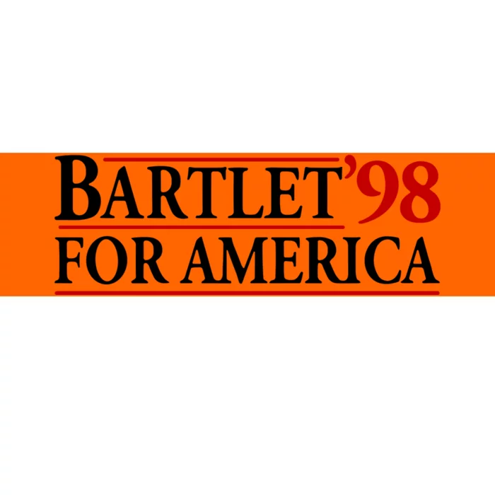 Bartlett’ 98 For America Bumper Sticker