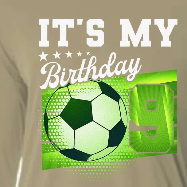 Birthday 9 Soccer Its My 9th Birthday Soccer Cooling Performance Long Sleeve Crew