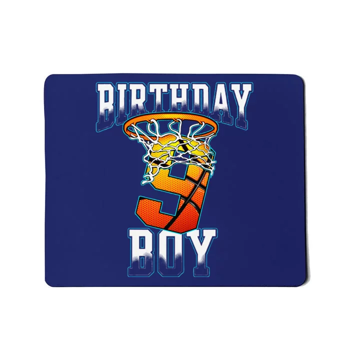 Boy 9 Years Old Birthday Gifts Basketball Person Mousepad