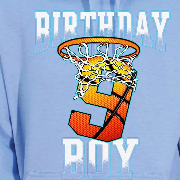 Boy 9 Years Old Birthday Gifts Basketball Person Unisex Surf Hoodie