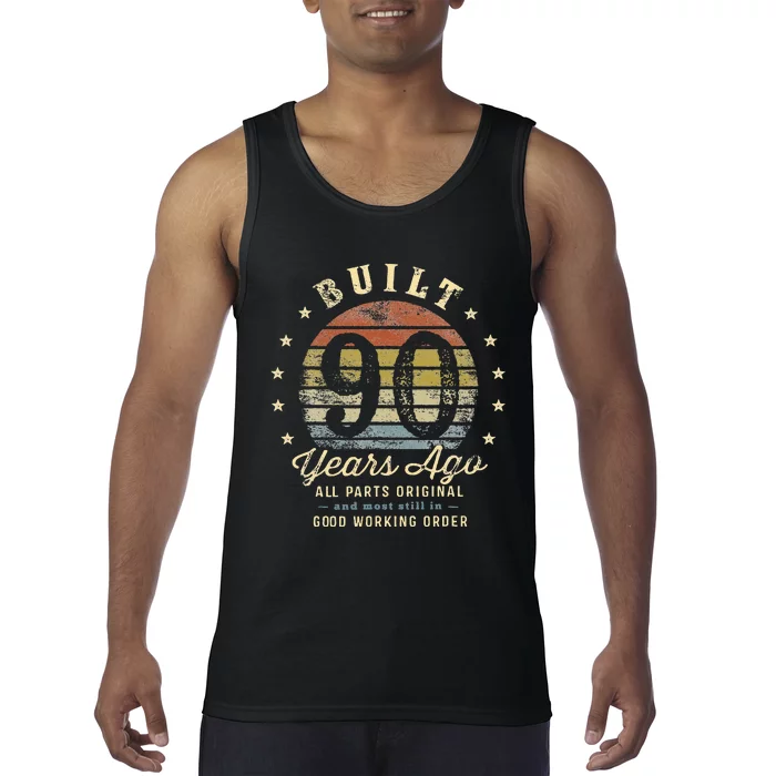 Built 90 Years Ago All Parts Original Gifts 90th Birthday Tank Top