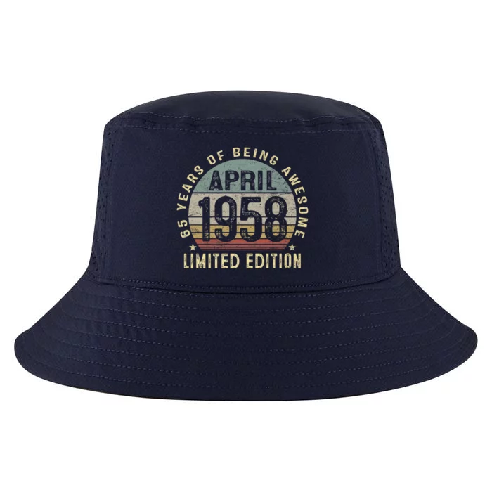 Born April 1958 65th Birthday Present Gift Made in 1958 65 Years Old Cool Comfort Performance Bucket Hat