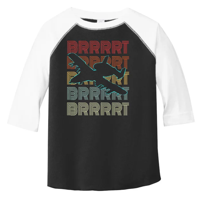 Brrrrt A 10 Warthog Vintage Retro Style Toddler Fine Jersey T-Shirt