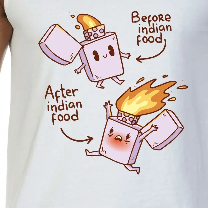 Before And After Indian Food Funny Comfort Colors® Tank Top