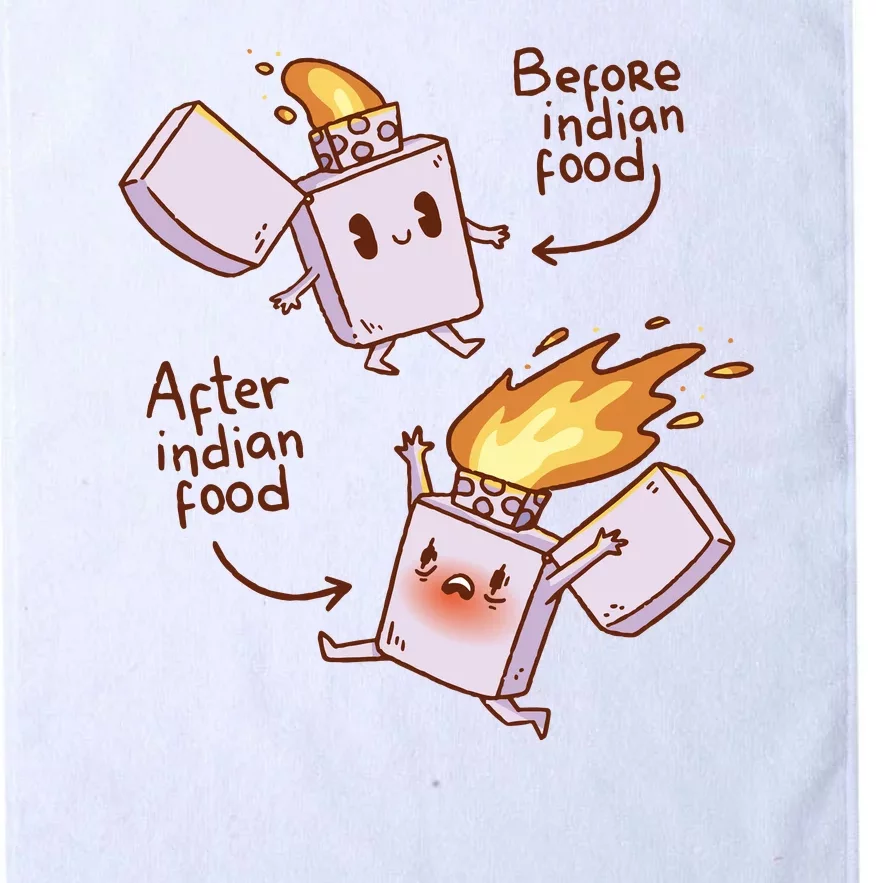 Before And After Indian Food Funny Platinum Collection Golf Towel