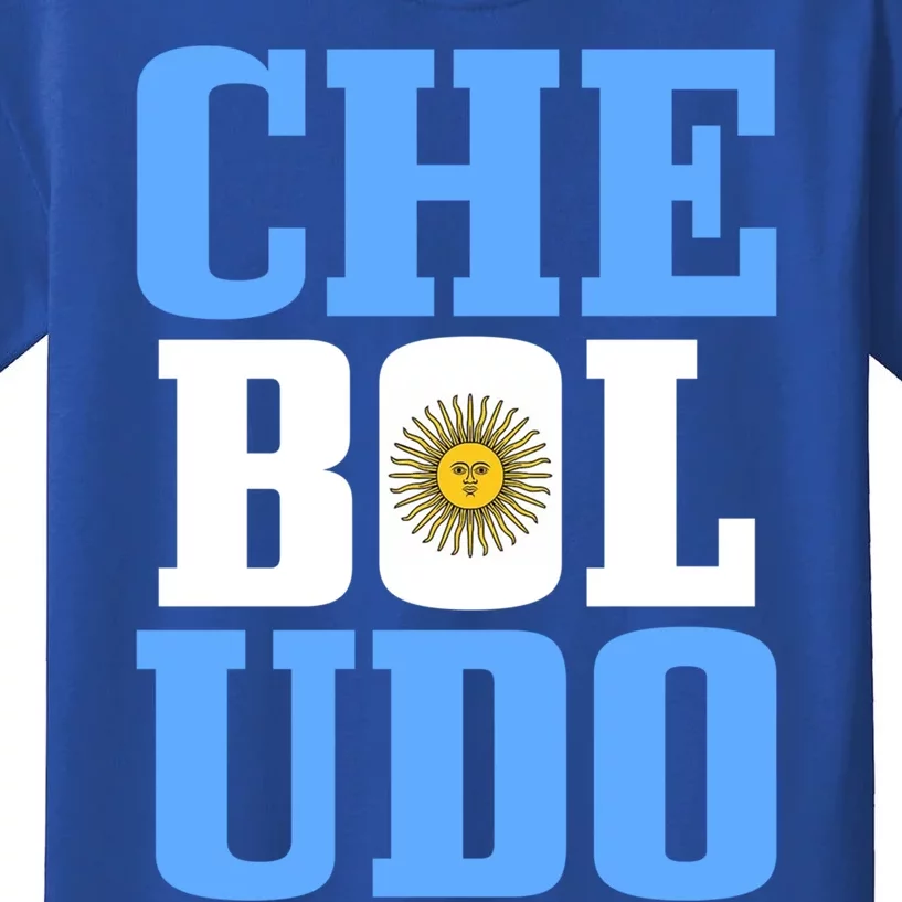 Boludo Argentina Argentinian Flag Pride Roots Funny Gift Kids T-Shirt