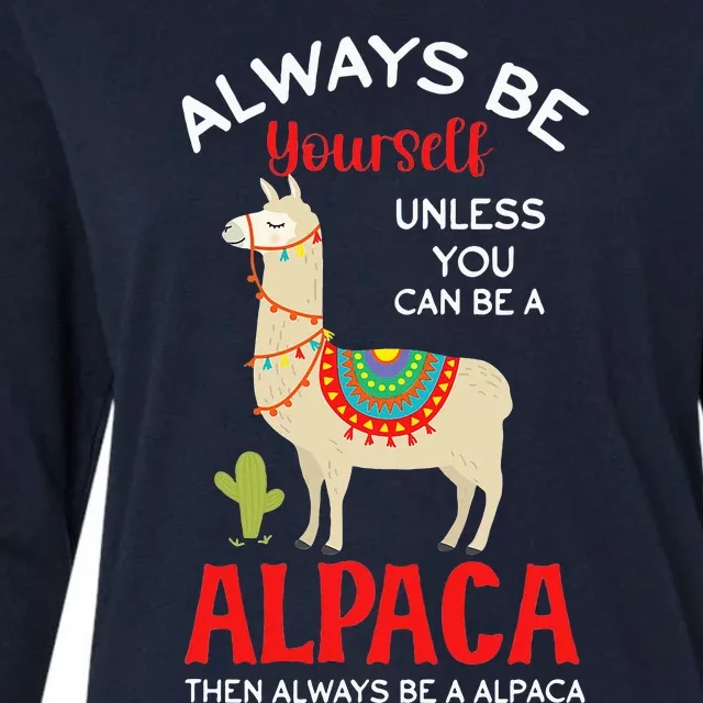 Be A Alpaca - Alpacas Llama Lama Womens Cotton Relaxed Long Sleeve T-Shirt