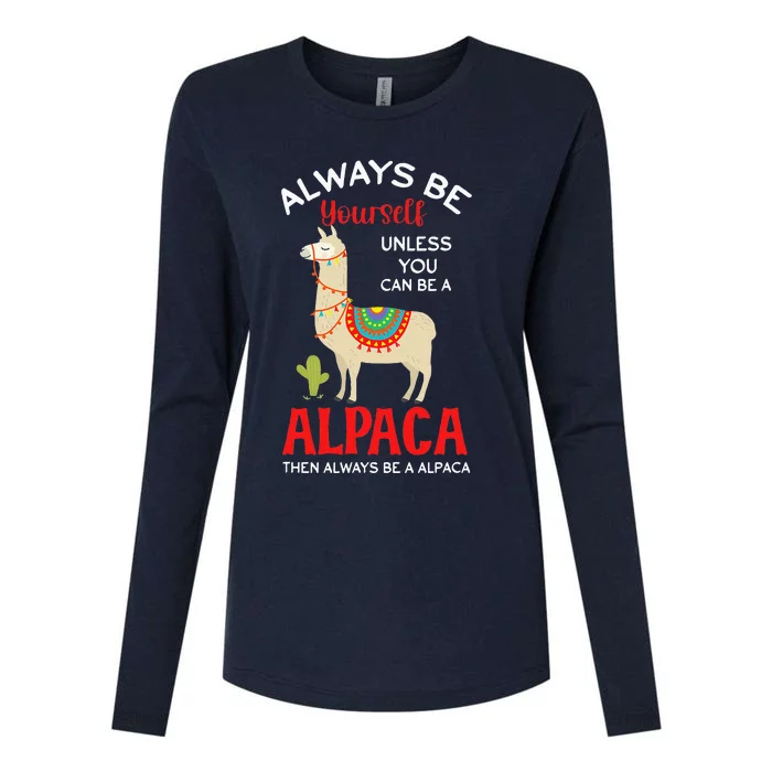 Be A Alpaca - Alpacas Llama Lama Womens Cotton Relaxed Long Sleeve T-Shirt