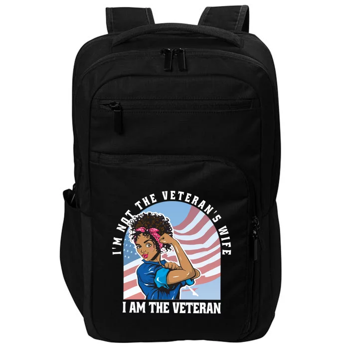 Black African American Veteran VeteranS Day Quote Gift Impact Tech Backpack